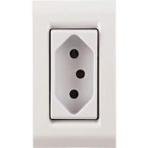 Conjunto para Móvel 1 Tomada 2P+T 10 A Tramontina Liz Branca