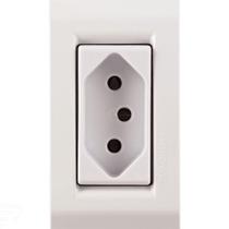 Conjunto Para Móvel 1 Tomada 2p+t 20 A Tramontina Liz Branca Tramontina