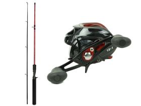Conjunto para Pesca Vara de Carbono 1,50m 25lb + Carretilha (Ref. 24)