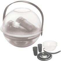 Conjunto para picnic/festa com 6 pratos de mesa, 6 pratos de sobremesa, 6 copos e 2 saladeiras cinza Plasutil ref. 150 Conjunto para picnic/festa com 6 pratos de mesa, 6 pratos de sobremesa, 6 copos e 2 saladeiras cinza Plasutil ref. 150