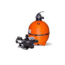 Conjunto para piscina até 65 mil litros filtro f550 bomba veico 1 cv