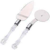 Conjunto Para Pizza 2 Peças Polipropileno Cristal Hauskraft