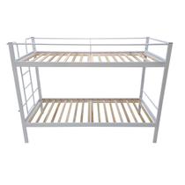 Conjunto para Quarto 1 Beliche e 1 Estante com Rodizios 3 Prateleiras Branco Conjunto para Quarto 1 Beliche e 1 Estante com Rodizios 3 Prateleiras Branco