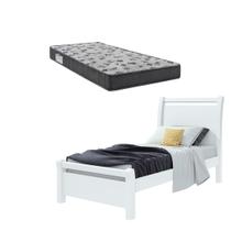 Conjunto para Quarto com Cama Solteiro Reali e Colchao D33