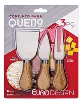 Conjunto Para Queijo 3 Pcs Euro Design Cheese Set Que5555