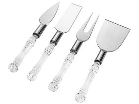 Conjunto Para Queijo 4 Peças Cristal Hauskraft Conjunto Para Queijo 4 Peças Cristal Hauskraft
