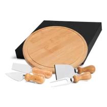 Conjunto para queijo 5 peças bamboo - Baspan