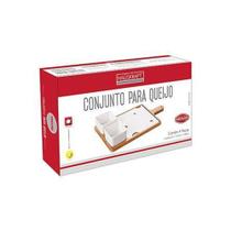 Conjunto Para Queijo De Porcelana 04 Peças - Hauskraft - Etilux