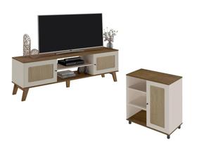 Conjunto Para Sala Com Rack E Buffet Charlotte Artely Conjunto Para Sala Com Rack E Buffet Charlotte Artely