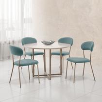 Conjunto para Sala de Jantar com 4 Cadeiras Ditalia