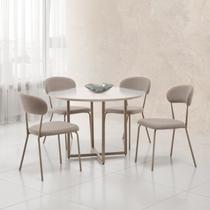 Conjunto para Sala de Jantar com 4 Cadeiras Ditalia