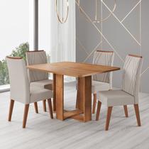 Conjunto para Sala de Jantar com 4 Cadeiras Riviera