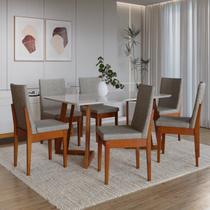 Conjunto para Sala de Jantar com 6 Cadeiras Dakota Conjunto para Sala de Jantar com 6 Cadeiras Dakota