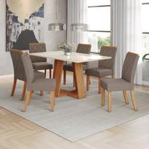 Conjunto para Sala de Jantar com 6 Cadeiras Lins