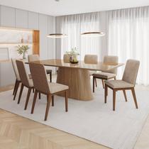 Conjunto para Sala de Jantar com 8 Cadeiras Olivia