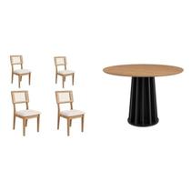 Conjunto para Sala de Jantar Mesa com 4 Cadeiras Conjunto para Sala de Jantar Mesa com 4 Cadeiras