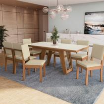 Conjunto para Sala de Jantar Mesa com 8 Cadeiras