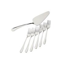 Conjunto para Servir Bolo em Inox 7 Peças Class Home