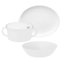 Conjunto para Servir com 3 peças Flamingo White Conjunto para Servir com 3 peças Flamingo White