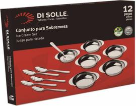 Conjunto para Sobremesa Di Solle com 12 peças em inox