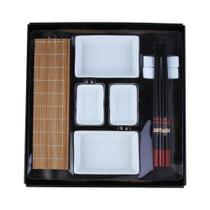 Conjunto para Sushi Kyoto Bambu e Cerâmica 10 Peças - Lyor