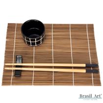 Conjunto para Sushi Naka de Bambu Kit 8 Peças Wolff Conjunto para Sushi Naka de Bambu Kit 8 Peças Wolff