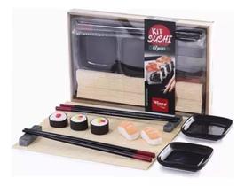 Conjunto Para Sushi Nara 7 Peças Cor Preto Conjunto Para Sushi Nara 7 Peças Cor Preto