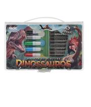 Conjunto para uso escolar dinossauros contendo 42pcs