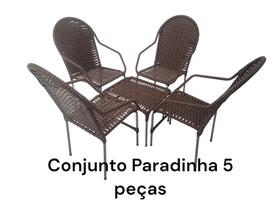 CONJUNTO PARADINHA FIBRA 5 PEÇAS jardim ária sala terraço