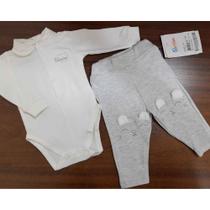 Conjunto Paraiso Bebe Menino Body + Calça Moletinho 11811 Conjunto Paraiso Bebe Menino Body + Calça Moletinho 11811