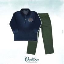 Conjunto Paraiso Menino Infantil 1 2 3 4 Blusa + Calça 9292 Conjunto Paraiso Menino Infantil 1 2 3 4 Blusa + Calça 9292
