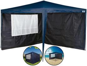 Conjunto Parede Para Gazebo Em Poliéster Oxford Para Acampamento Praia 3m x 3m Mor Conjunto Parede Para Gazebo Em Poliéster Oxford Para Acampamento Praia 3m x 3m Mor