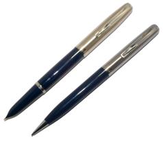 Conjunto Parker 21 Caneta Tinteiro Lap 0.9Mm Azul Usa Nos