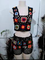 Conjunto passion em squeres multicolor