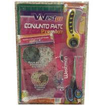Conjunto Patchwork Base,Cortador,regua e tesoura Premium