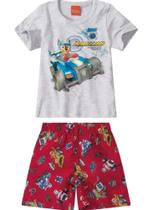 Conjunto Patrulha Canina Chase Menino Infantil Verão Camiseta em Malha Bermuda em Tactel MalweeKids Conjunto Patrulha Canina Chase Menino Infantil Verão Camiseta em Malha Bermuda em Tactel MalweeKids