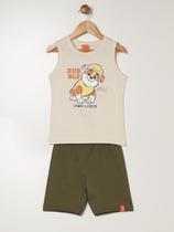 Conjunto Patrulha Canina Infantil Para Menino - BEGE