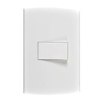 Conjunto Peesa Alfa 1502A 1 Interruptor Simples Branco