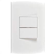 Conjunto Peesa Alfa 1505B 2 interruptores Paralelo Branco Conjunto Peesa Alfa 1505B 2 interruptores Paralelo Branco