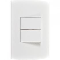 Conjunto Peesa Alfa 1505B 2 interruptores Paralelo Branco