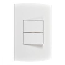 Conjunto Peesa Alfa 1505B 2 interruptores Paralelo Branco