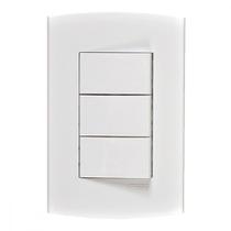 Conjunto Peesa Alfa 1507B 3 interruptores Paralelo Branco