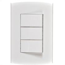 Conjunto Peesa Alfa 1507C 2 interruptores Simp.1Par.Branco