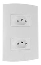 Conjunto Peesa Alfa 2 Tomadas 2p+T 10a Branco