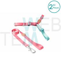 Conjunto Peitoral Antipuxão e Guia Toh: Para Passeios sem Puxões, Mais Tranquilos e Calmos com Segurança