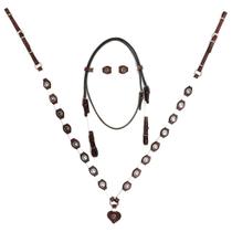 Conjunto Peitoral e Cabeçada Cavalinho SV5544 - Marrom Conjunto Peitoral e Cabeçada Cavalinho SV5544 - Marrom
