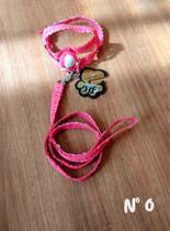 Conjunto Peitoral e Guia Boneca D&G Tamanho 0