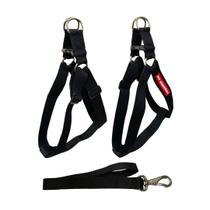 Conjunto Peitoral Prático com Guia para Cachorro Tamanho G