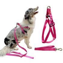 Conjunto Peitoral Regulagem Traseira G com Guia - Canadá K9 Conjunto Peitoral Regulagem Traseira G com Guia - Canadá K9