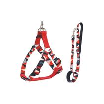 Conjunto Peitoral Walking Roma Ajustável Médio Para Cães Conjunto Peitoral Walking Roma Ajustável Médio Para Cães